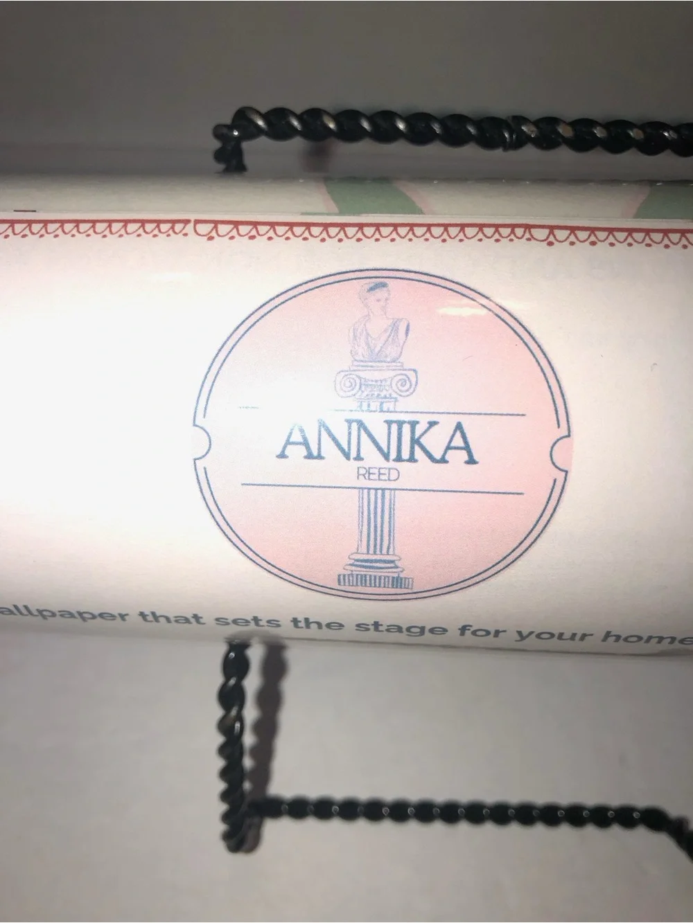 New Anthropologie Annika Reed Studios Green Run Away to the Circus Wallpaper